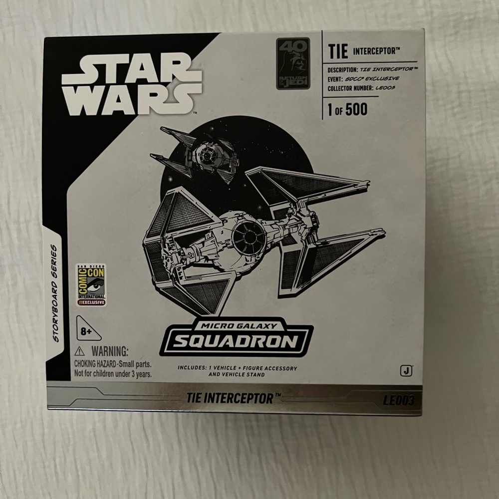 SDCC StarWars Micro Galaxy Squadron Tie Interceptor